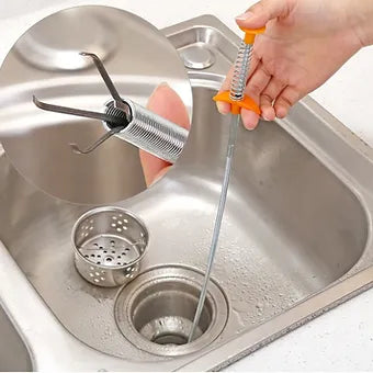 Spring Pipe Clog Cleaner Tool