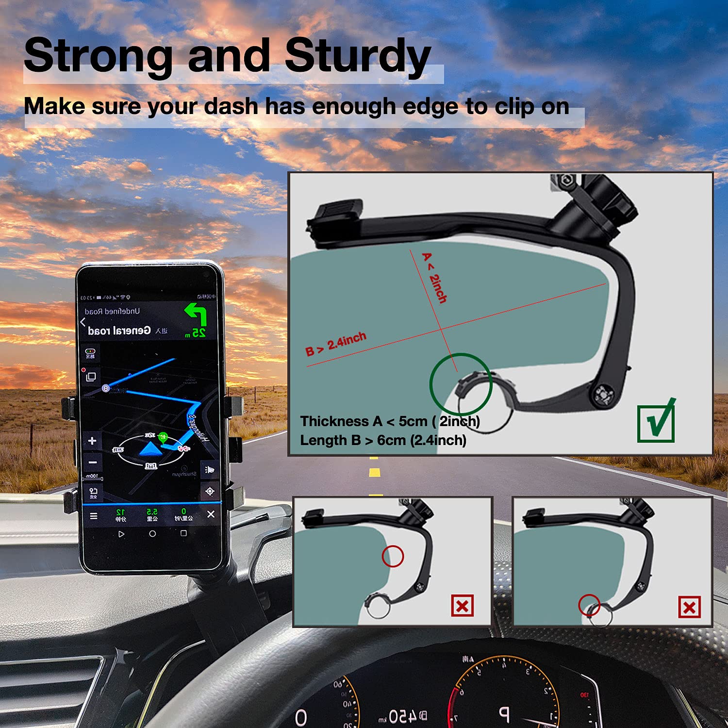 360 Degree SpinGrip Car Phone Holder