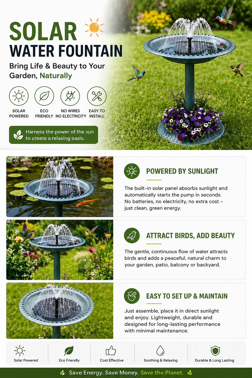 Solar Water Sprinkler