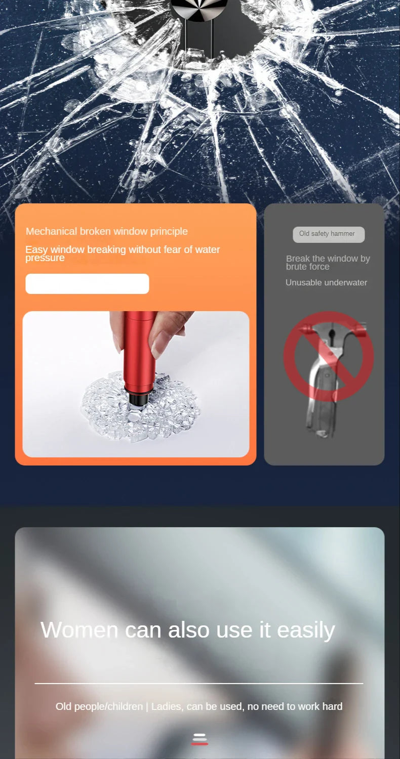 Car Safety Rescue Hammer 2PCS