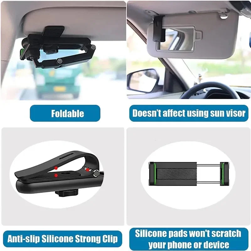 Visor View Car Phone Holder