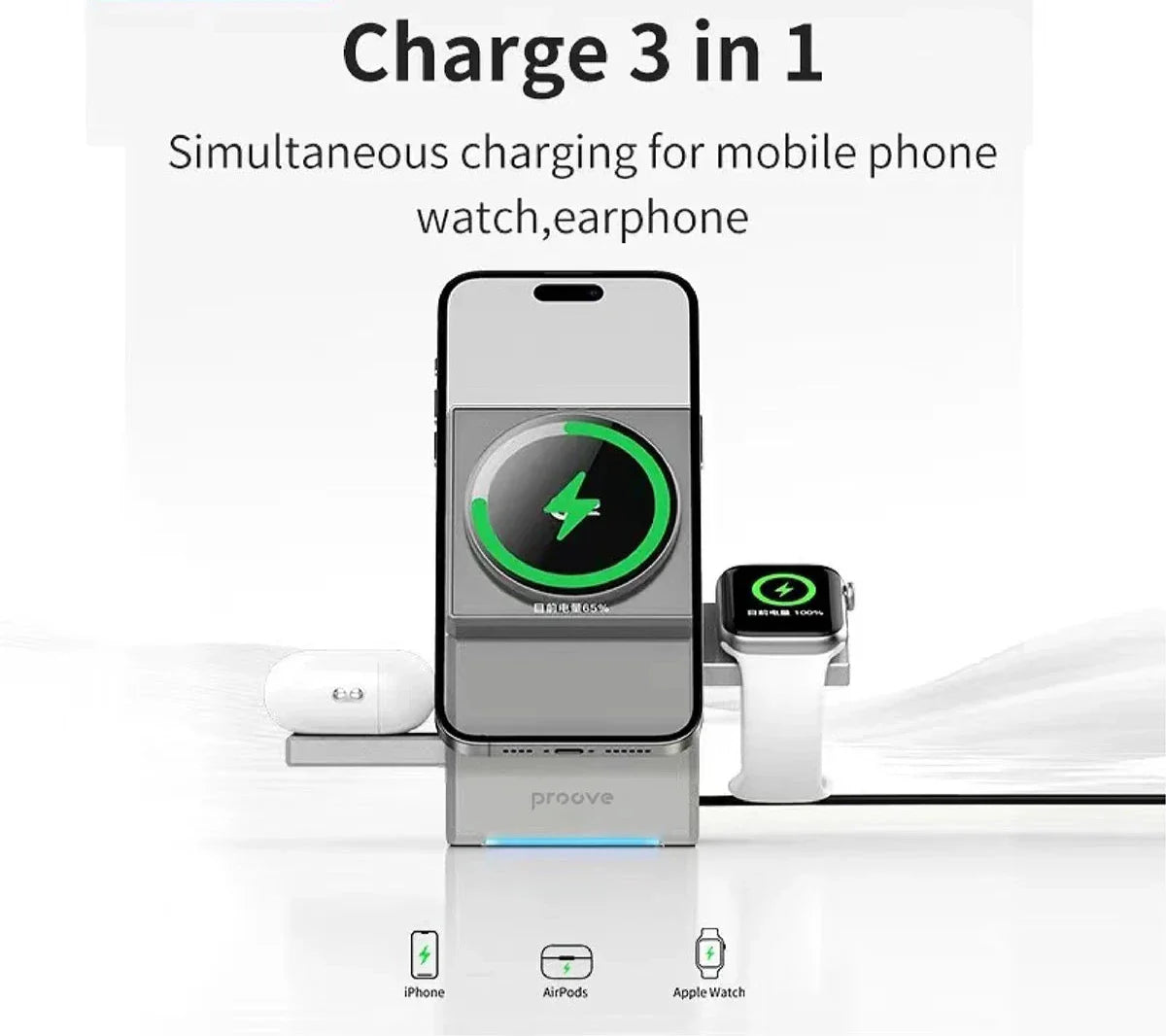 3 in 1 Magsafe Charging Hub