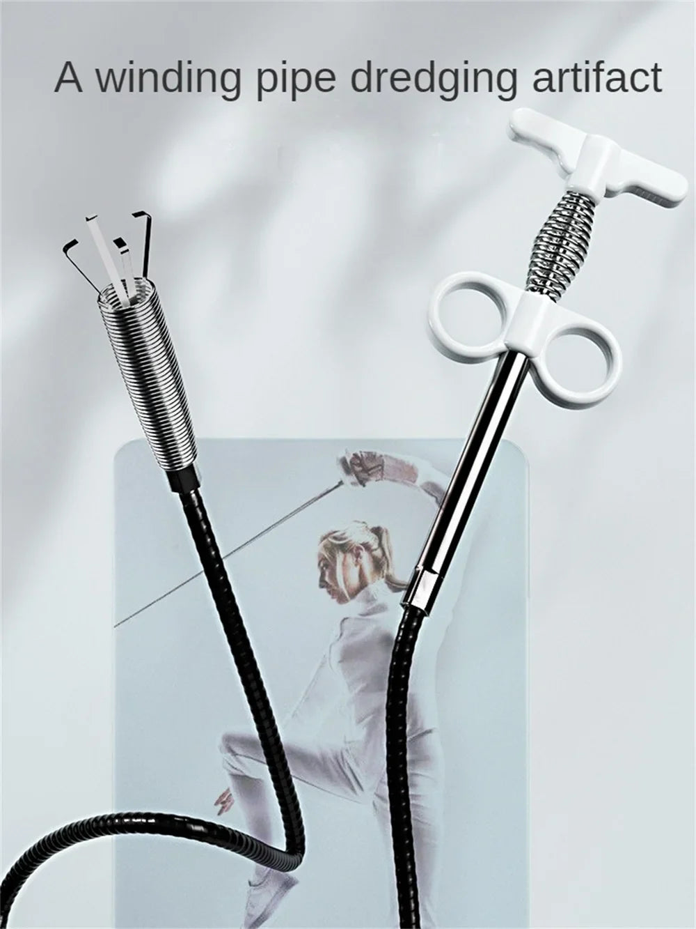 Spring Pipe Clog Cleaner Tool