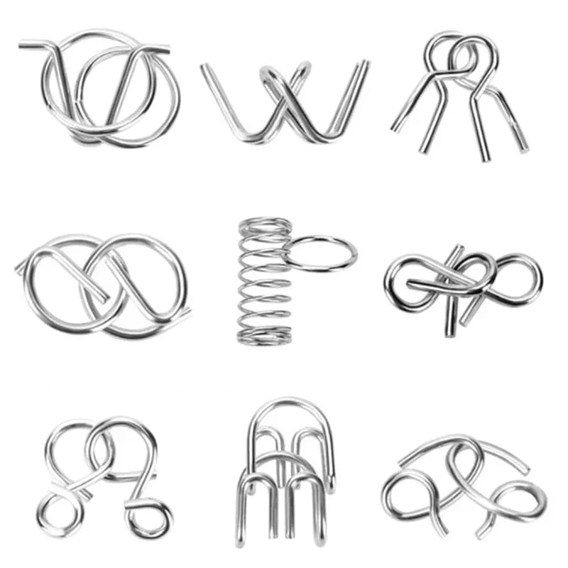 3D Montessori Metal Puzzle Set