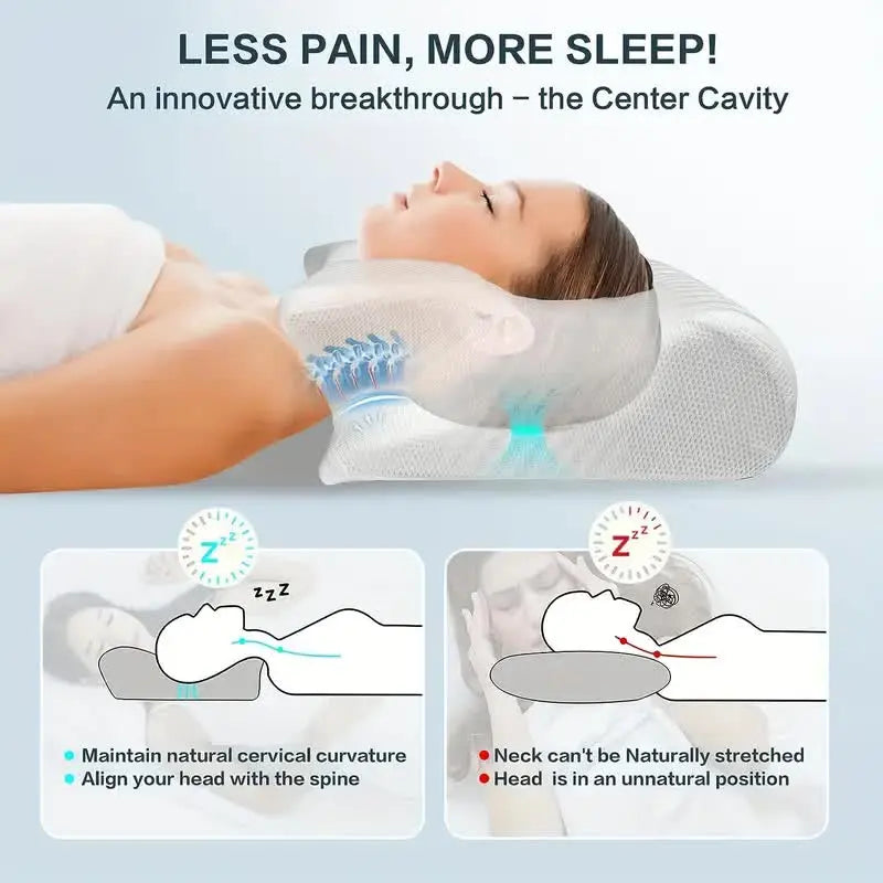 NeckAlign Memory Foam Pillow