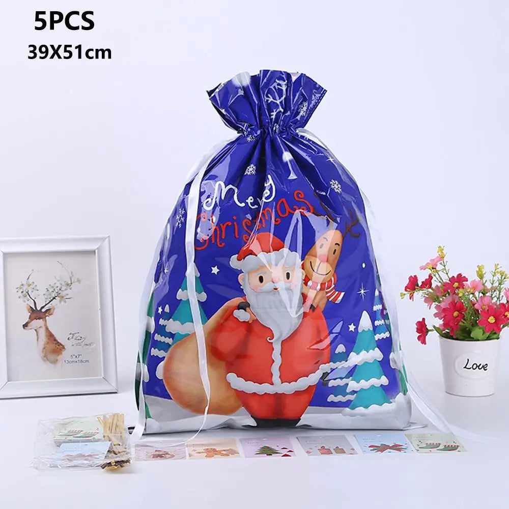 5-Piece Drawstring Gift Wrapping Set