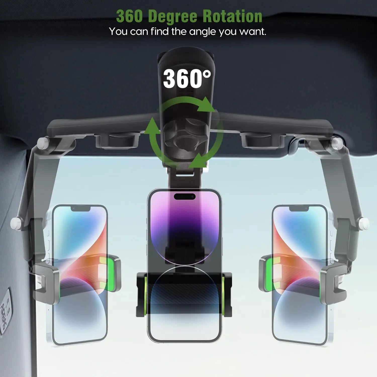Visor View Car Phone Holder