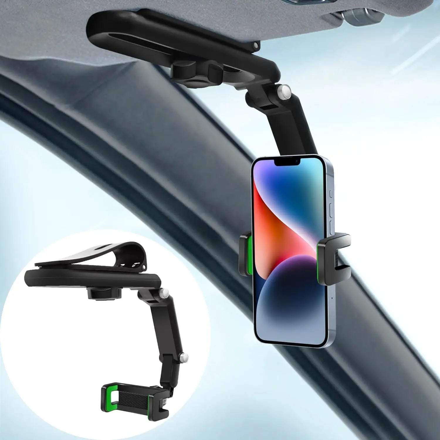 Visor View Car Phone Holder